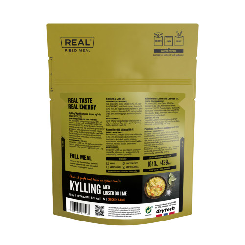 REAL Drytech - Agnello con riso e lenticchie 700 kcal FULL MEAL